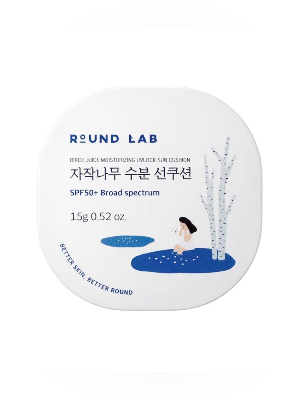 Korean Skincare Round Lab UV Lock Sun Cushion Mineral Sunscreen